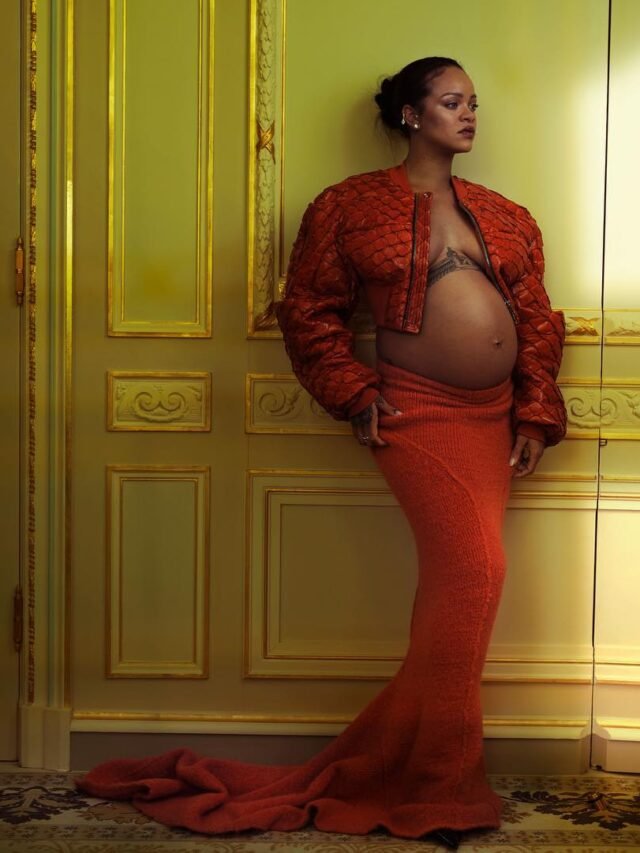 Rihanna redefines maternity fashion.