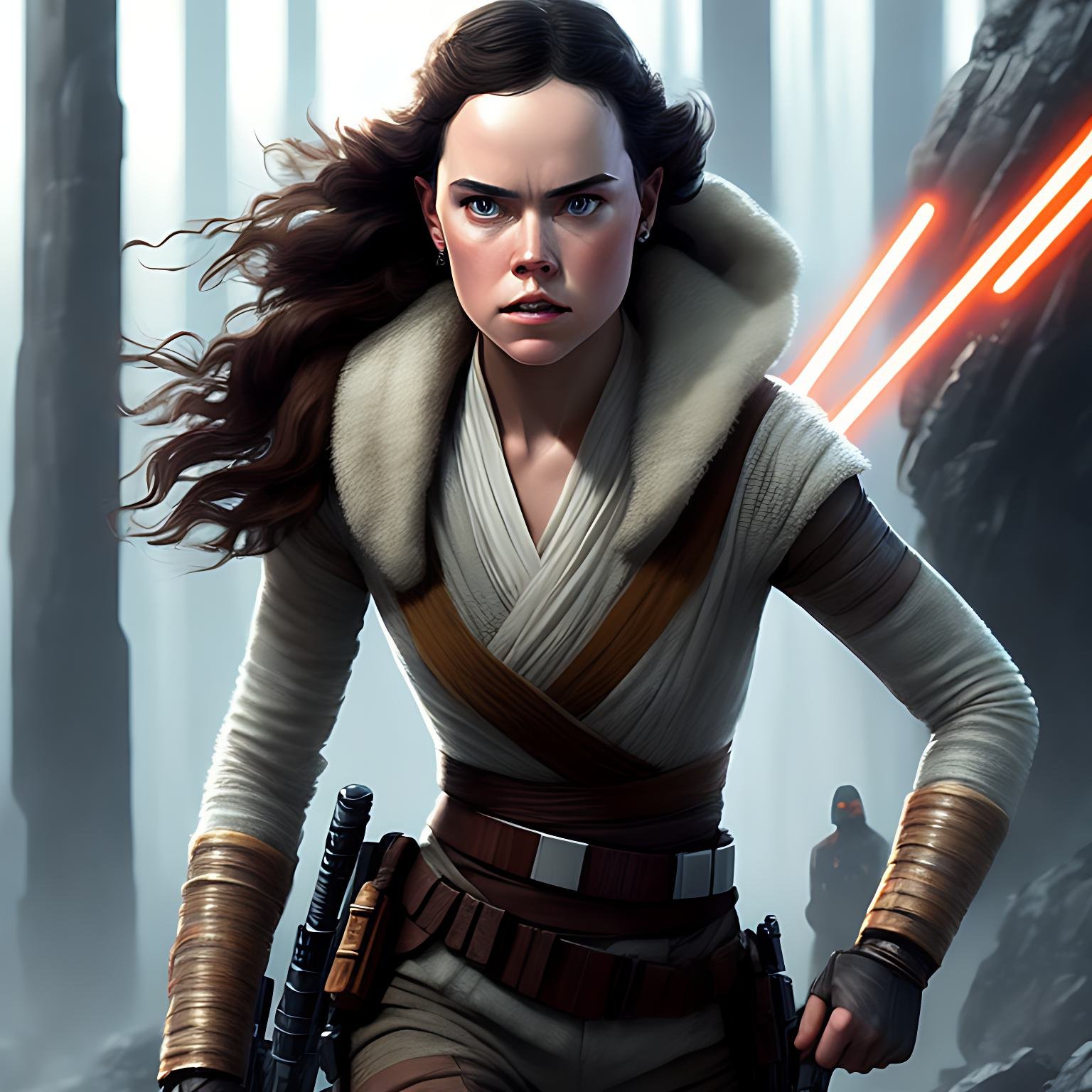 Daisy Ridley as Jedi Hero Rey