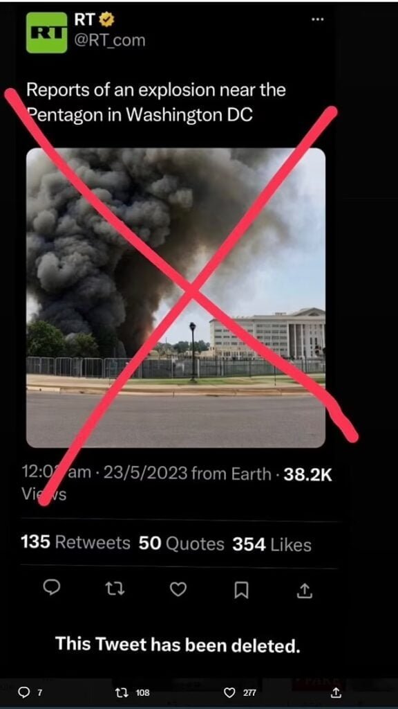 Fake Pentagon Explosion Image On Twitter Leads To Major Market Plunge