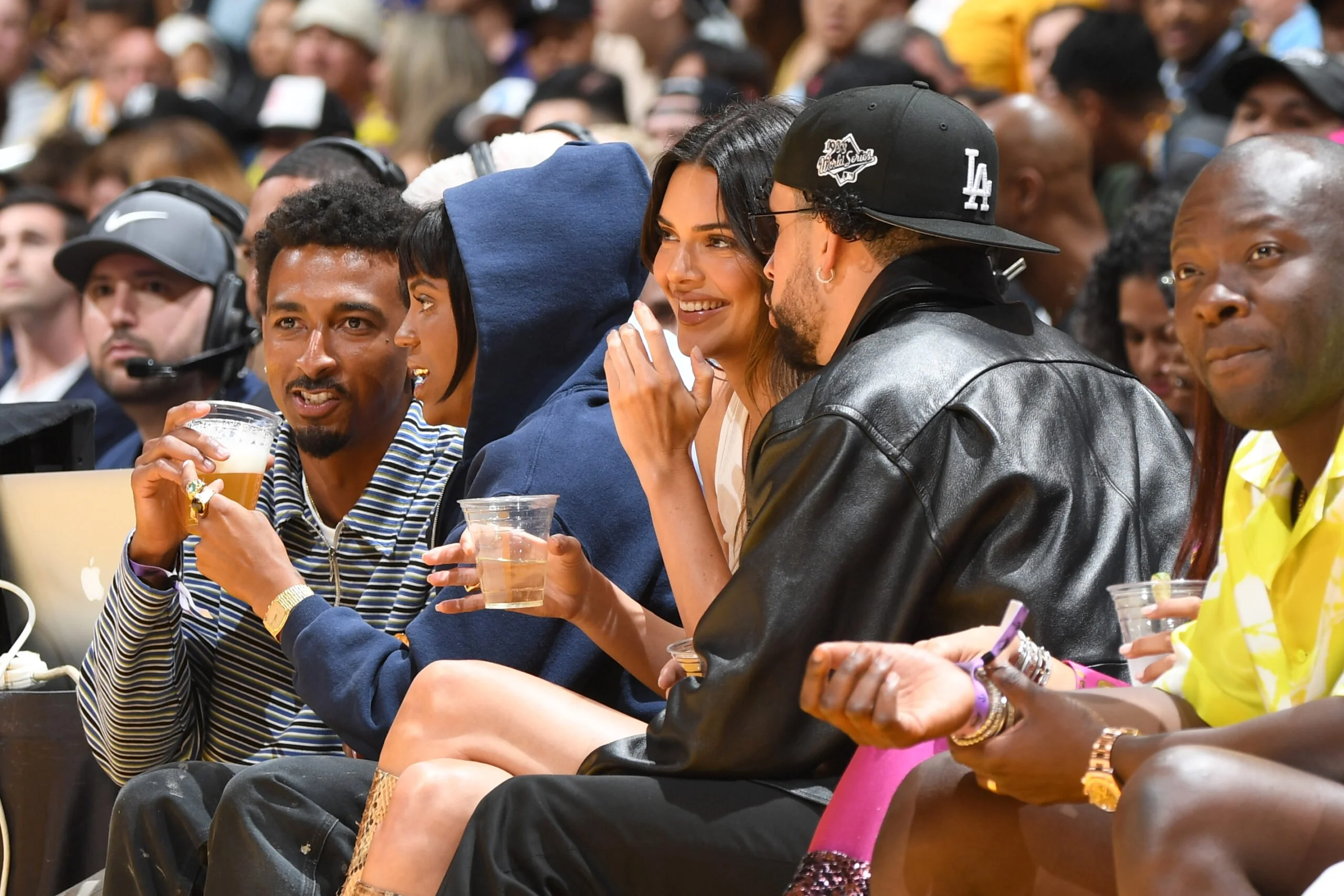 Kendall Jenner And Bad Bunny Get Cozy Seated Courtside At The Lakers Game