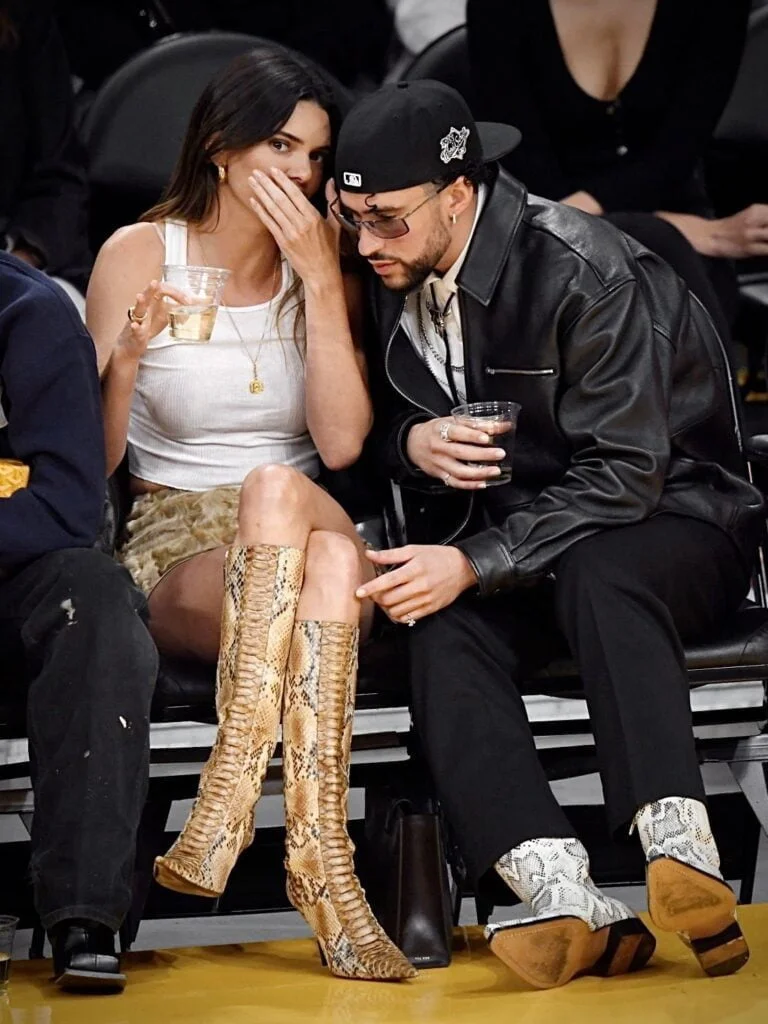 Kendall Jenner And Bad Bunny Get Cozy Seated Courtside At The Lakers Game