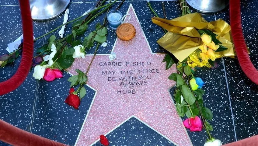 This May The Fourth, Carrie Fisher Is Honored With A Star On The Walk Of Fame
